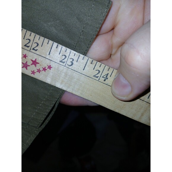 Love Tree Utility Jacket Women’s Size Large Army Green Drawstring Waist 40×28 - Picture 10 of 16